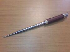 Rare Vintage Butchers Steel Wooden Strong Handle  picture