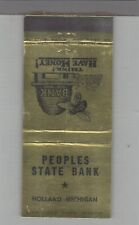 Matchbook Cover People's State Bank Holland, MI picture