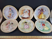 Little Ladies Maud Humphrey Bogart Lot of 6 Vintage Doll Theme Hamilton Plates  picture