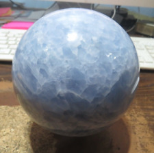 4.8 LB.Natural BLUE CALCITE sphere Crystal Ball Mineral specimen Healing std picture