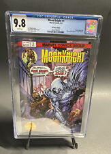 MOON KNIGHT #1 CVR A & B 9.8 CGC GRADED LASHLEY VARIANT COVER 2021 picture