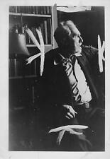 1963 EZRA POUND Type 1 Dallas Newspaper Photo Marked Up poet poetry Rare picture