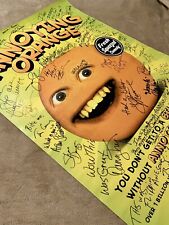 Annoying Orange RARE Poster RePrint Signed By Over 30 Guests  *MUST SEE picture