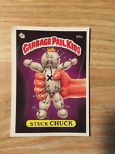 Garbage Pail Kids 85a Stuck Chuck Card / Sticker 1986 Third Series OS3 picture