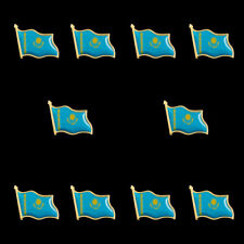 10PCS National Flag Metal Lapel Pin Flag Pin Kazakhstan Really Patriotism Pins picture