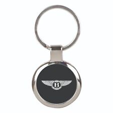 Bentley Car Chrome key ring Classic Art Logo Prints Key Fob Keychain picture