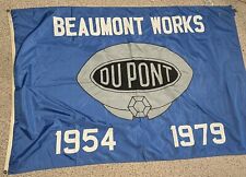 beaumont Texas Dupont flag 1954 1979 44”x72”  picture
