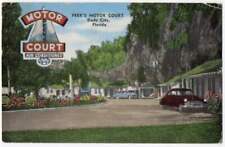 DADE CITY FL PEEKS MOTOR COURT MOTEL VINTAGE ROADSIDE POSTCARD 1952 021821 Q picture