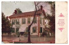 Abraham Lincoln's Old Home Springfield Illinois IL Postcard c1915 Street View picture