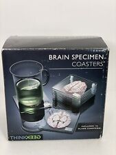 ThinkGeek Anatomic Brain Specimen Coasters Set of 10 picture