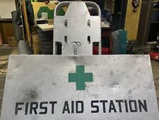 vintage Emergency first aid supplies  stretcher & metel container Collection picture