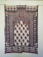 antique rare Persian kalamkari block print fabric prayer design panel 735 picture