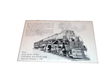 SEPTEMBER 1949 UNION PACIFIC BIG BOY CHICAGO RAILROAD FAIR  POST CARD A picture