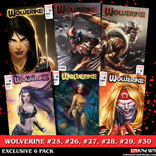 [6 PACK] WOLVERINE (#25-#30) 25, 26, 27, 28, 29, 30 UNKNOWN COMICS EXCLUSIVE VAR picture