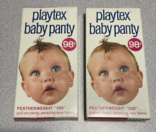 Lot Of 2 Vtg Playtex Baby Panty Featherweight Plastic Diaper BOX ONLY picture