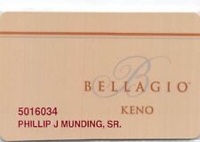 Bellagio Casino - Las Vegas, NV - Keno Card picture