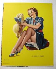 1940s Elvgren Pinup Print Peek A Knees picture