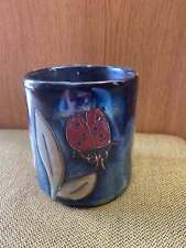 Ladybug Mara Mug in lead free stoneware pottery. 16OZ; 510G2 picture