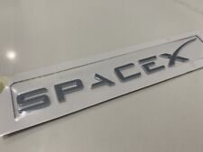1.5x11 inch CHROME Large SpaceX Lettering Logo Sticker (window decal nasa space) picture
