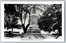 Postcard Soldiers War Memorial Catawissa Pennsylvania  picture