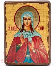 Wooden Icon of Saint Sofia Sophia Икона Святая София 5