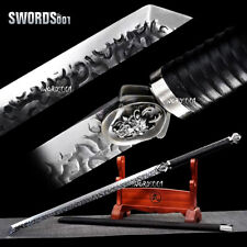 Carbon Steel Chinese Tang Dynasty Sword 唐横刀 Straight Blade Special Pattern 46'' picture
