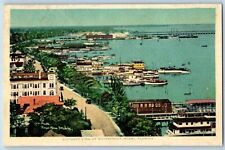 Miami Florida Postcard Birdseye View Waterfront Exterior c1920 Vintage Antique picture