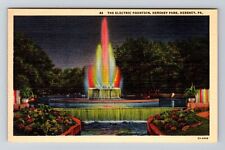 Hershey Park, PA-Pennsylvania, The Electric Fountain Antique, Vintage Postcard picture