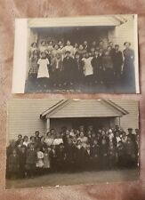 RARE Early RPPC Of Children/ 1 Room Schoolhouse. Oakland School District picture