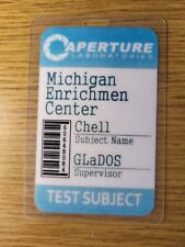 Portal Aperture Laboratories ID Badge-Test Subject Chell cosplay costume picture