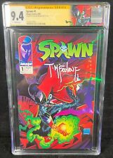Spawn #1 CGC 9.4 SS 1992 Image Comics Signed by Todd McFarlane NM White pages picture