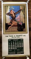 January 1951 Pinup Girl Calendar What A Beautiful Morning by Art Frahm LARGE picture