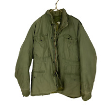 Vintage Us Military Cold Weather Jacket Size Large Green picture