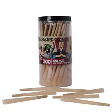 MOON Pre Rolled Cones 200 Count King Size 110mm Unrefined Rolling Paper Cones picture