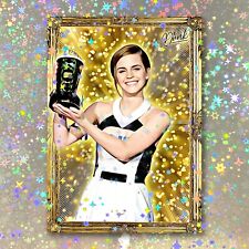 Emma Watson Holographic Gold Getter Sketch Card Limited 1/5 Dr. Dunk Signed picture