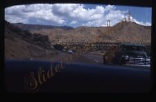 Road Scene Desert GMC Truck Cars 35mm Slide 1950s Red Border Kodachrome picture