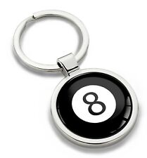 1 X Keyring Metal Ball Billiards Black 8 Box Gift for Man And Woman picture