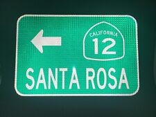 SANTA ROSA Hwy 12 California route road sign 18