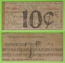 1943 Philippines ~ SALCEDO, SAMAR 10 Centavos ~ WWII Emergency Note ~ SMR-782 picture
