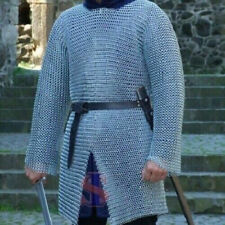 Chainmail Hauberk - 10 mm Butted High Tensile Wire Rings Medium Chainmail Shirt picture