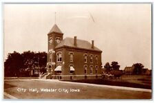 c1950 City Hall Exterior Building Webster City Iowa IA Vintage Antique Postcard picture