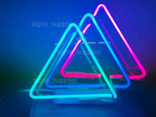 New Three Triangles Neon Sign Acrylic Gift Light Lamp Bar Wall 14