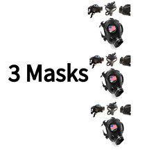 DYOB Israeli 3 GAS MASK Respirator Mask, Paintball Mask, Halloween Mask, Nuclear picture