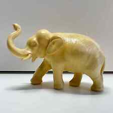 Vintage Cream Elephant Figurine Celluloid Wrapped Over Chalk Made In Japan picture