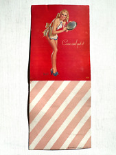 Vintage 1950's Pinup Girl Vertical Blotter by Buell- Come and Get It picture