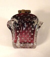 1970s Glass Table Lighter Murano Red picture
