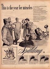 1947 Spalding Top Flite Golf Clubs Print Ad Year For Miracles Golfer Reporter picture