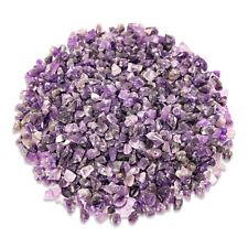 Tumbled Amethyst Crystal Chips Bulk Gemstone Undrilled Beads Natural Stones picture