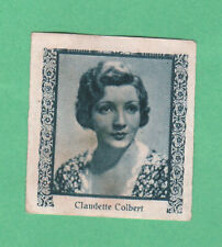 Claudette Colbert    1930's   Virgen De Los Reyes Film Card  Rare picture