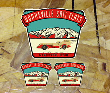 Bonneville Salt Flats UT Ut Vintage Style Decal Vinyl Sticker Land Speed 3 for 1 picture